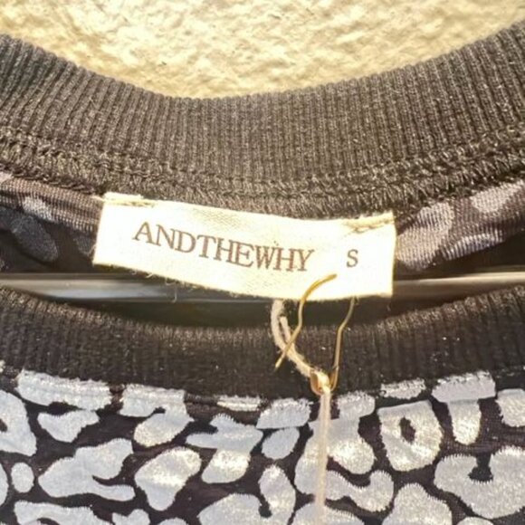 AndTheWhy Womens Leopard Print Short Sleeve Top - Picture 4 of 7